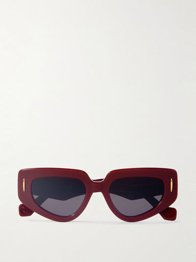 Loewe Eyewear Anagram cat-eye acetate sunglasses at Collagerie