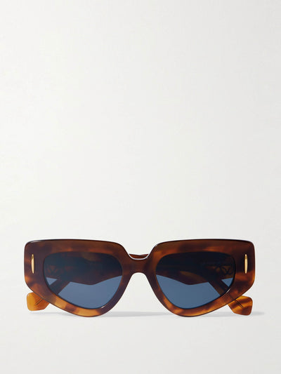 Loewe Eyewear Anagram cat-eye tortoiseshell acetate sunglasses at Collagerie