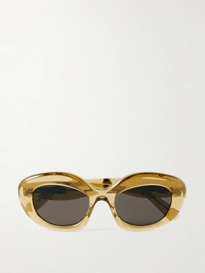 Loewe Eyewear Curvy oversized round-frame acetate sunglasses at Collagerie