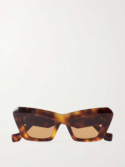 Loewe Eyewear Cat-eye tortoiseshell acetate sunglasses at Collagerie