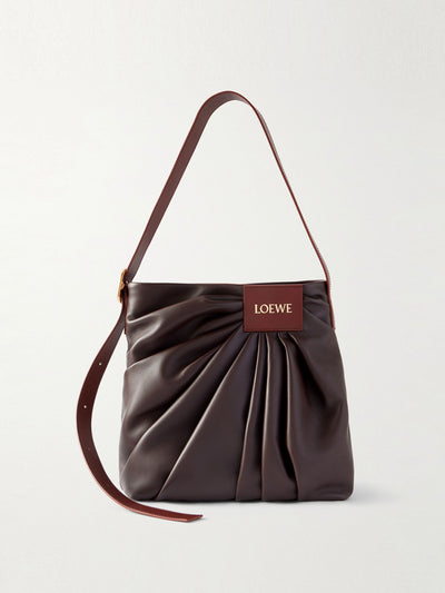 Loewe Featherlight gathered leather tote at Collagerie