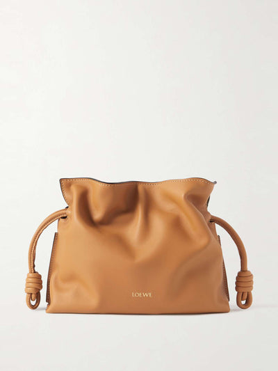 Loewe Flamenco mini leather clutch at Collagerie