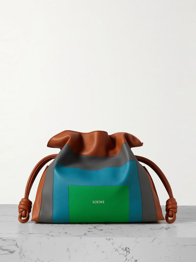 Loewe Flamenco leather clutch at Collagerie