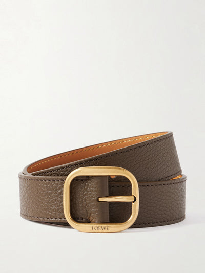 Loewe Textured-leather belt at Collagerie