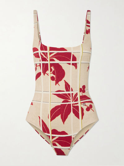 Loro Piana Floral-print swimsuit at Collagerie