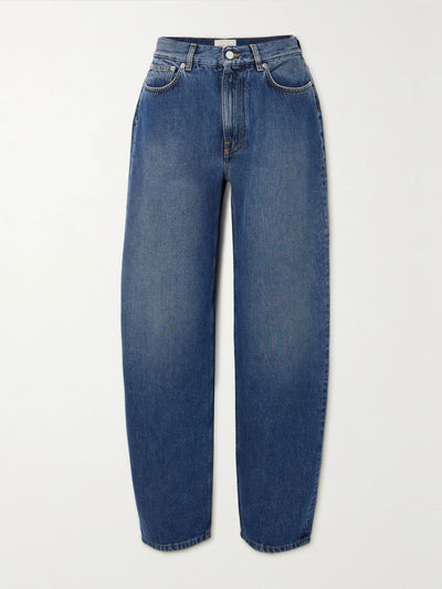 Loulou Studio Samur high-rise straight-leg organic jeans at Collagerie