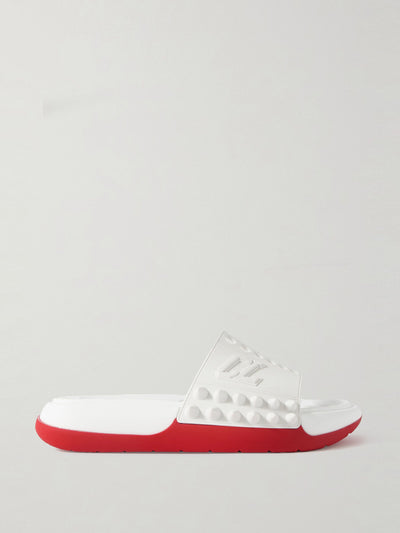 Christian Louboutin Take It Easy Donna spiked rubber slides at Collagerie