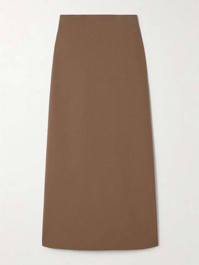 Loulou de Saison Samos stretch-wool twill maxi skirt at Collagerie