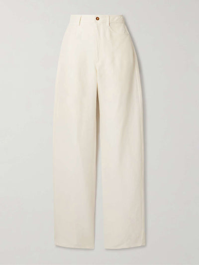 Loulou Studio Peran woven straight-leg pants at Collagerie