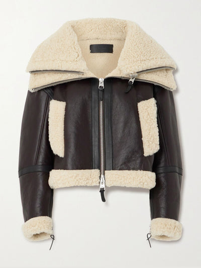 Mackage Penelopa cropped shearling jacket at Collagerie