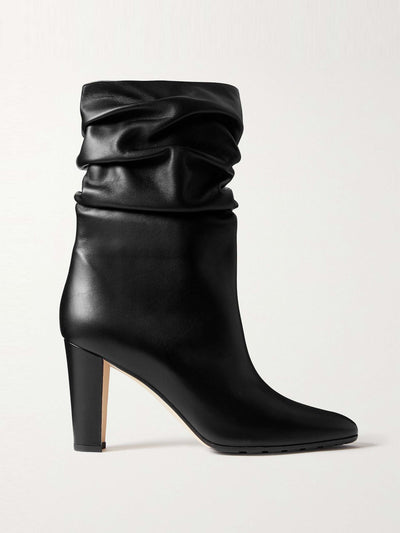 Manolo Blahnik Calasso 90 leather ankle boots at Collagerie