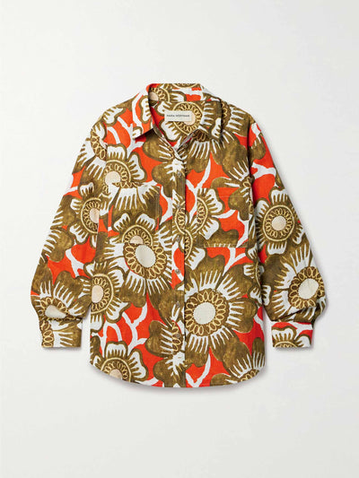 Mara Hoffman Adele floral-print hemp shirt at Collagerie