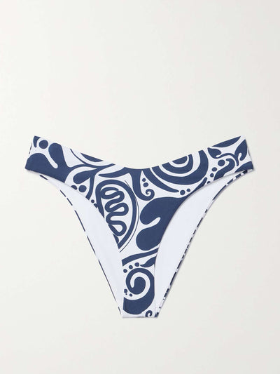 Mara Hoffman Cece printed recycled-fabric bikini briefs at Collagerie