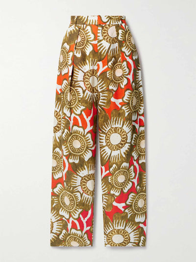 Mara Hoffman Marella floral-print hemp wide-leg pants at Collagerie