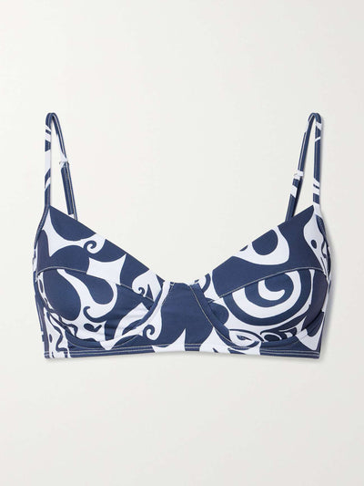 Mara Hoffman Lua underwired recycled-fabric bikini top at Collagerie