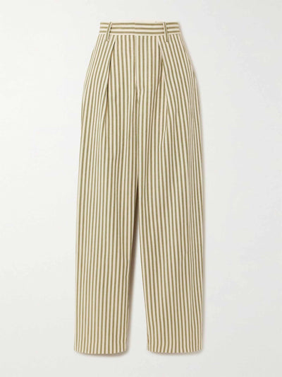 Mara Hoffman Organic cotton-blend twill straight-leg pants at Collagerie