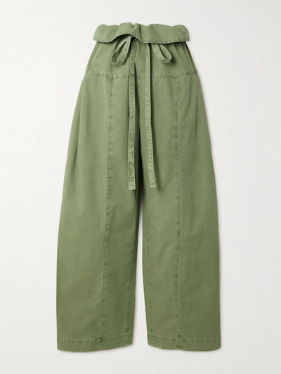 Matteau Fisherman paneled cotton-twill tapered pants at Collagerie