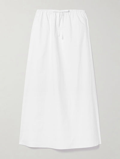 Matteau Organic cotton-poplin midi skirt at Collagerie