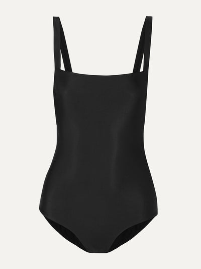 Matteau Black square neck swimsuit at Collagerie