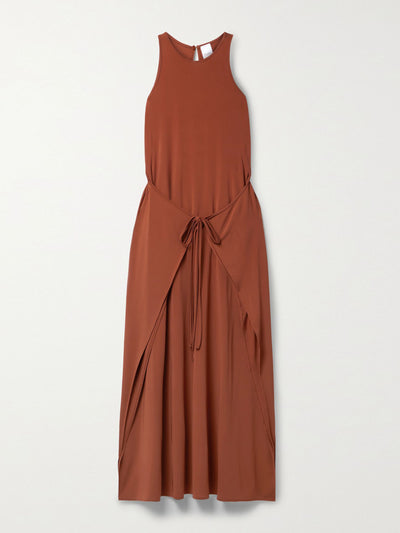 Max Mara Layered stretch-jersey maxi dress at Collagerie