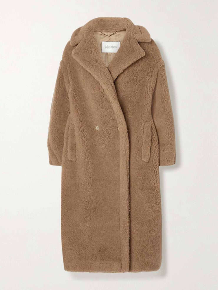 Teddy Bear Icon oversized camel hair and silk-blend coat Clothing Max Mara    - Collagerie