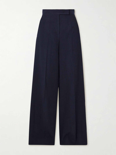 Max Mara Osol ribbed wool-blend wide-leg pants at Collagerie