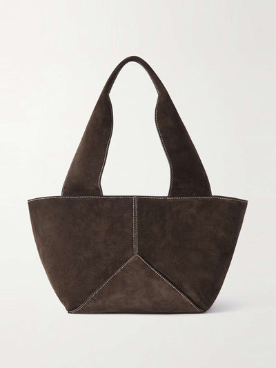 Métier Market small suede tote at Collagerie