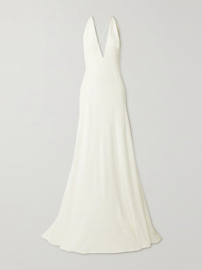 Michael Lo Sordo Alexandra silk crepe de chine gown at Collagerie