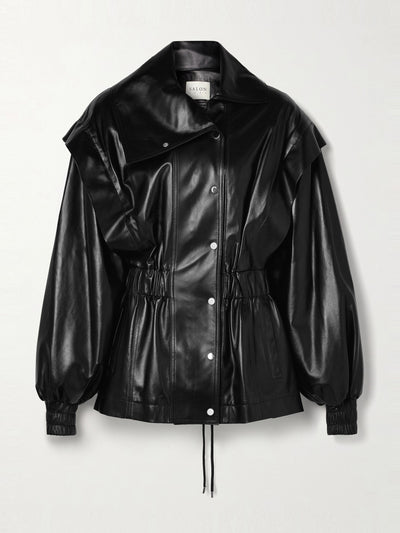 Salon 1884 Misha leather track jacket at Collagerie