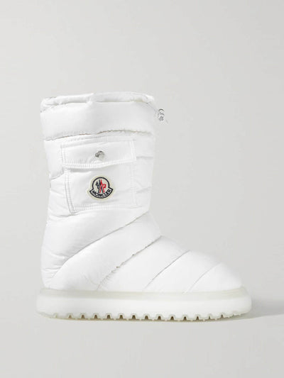 Moncler Gaia quilted shell boots at Collagerie