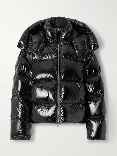 Moncler Lothar hooded quilted shell down jacket at Collagerie