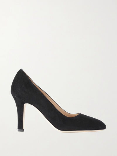 Manolo Blahnik Verin black suede pumps at Collagerie