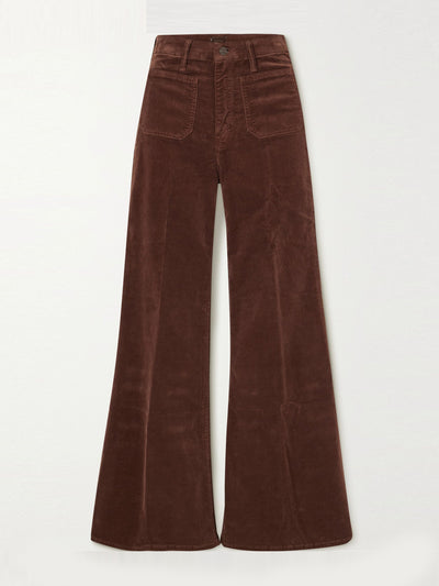 Mother The Roller Skimp cotton-blend corduroy wide-leg pants at Collagerie