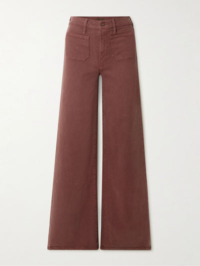 Mother The Patch Pocket Undercover Sneak high-rise wide-leg jeans at Collagerie