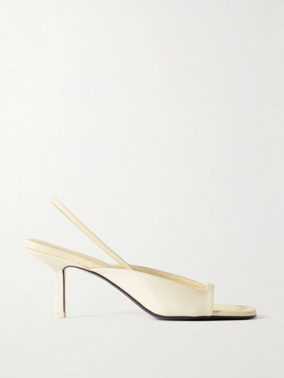 Neous Kamui leather-trimmed cady slingback sandals at Collagerie