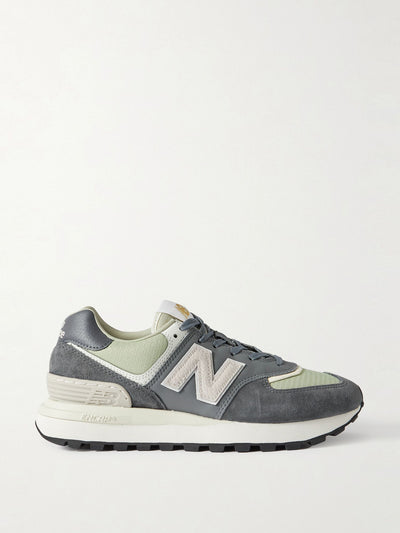 New Balance 574 leather, suede and mesh sneakers at Collagerie