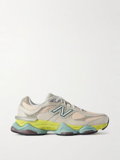 New Balance 9060 leather and mesh sneakers at Collagerie