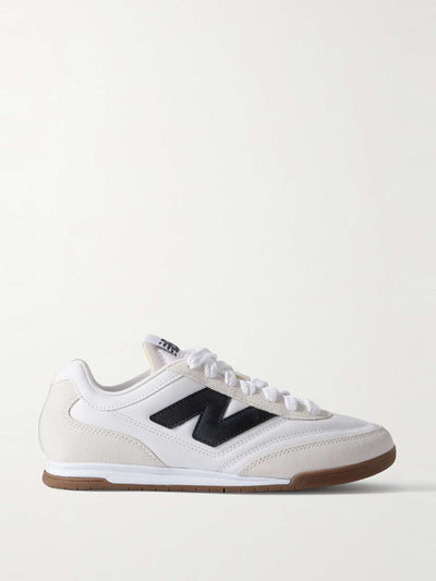 New Balance RC42 suede-trimmed leather sneakers at Collagerie