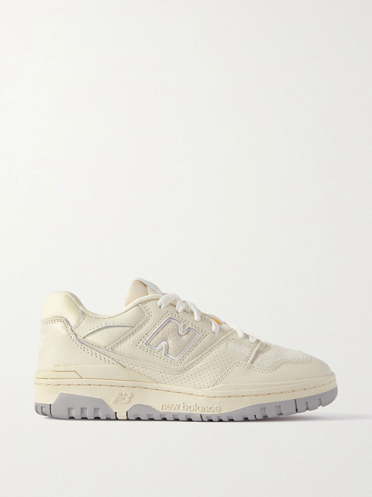 550 suede and mesh-trimmed leather sneakers Shoes New Balance    - Collagerie
