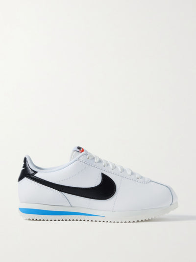 Nike Cortez leather sneakers in white at Collagerie