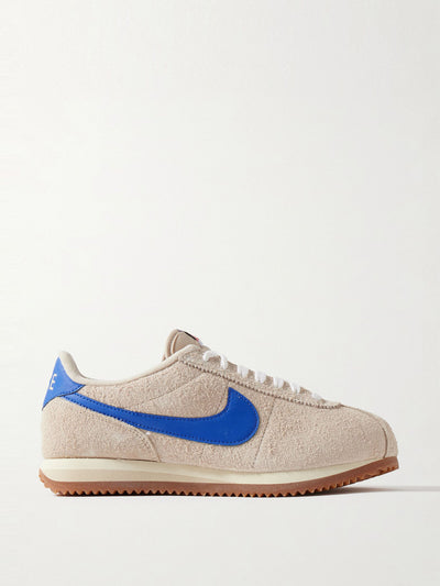 Nike Cortez Vintage leather-trimmed brushed-suede sneakers at Collagerie