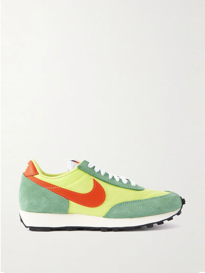 Nike Daybreak leather and suede-trimmed mesh sneakers at Collagerie