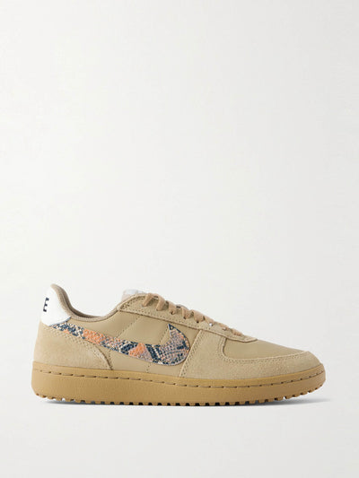 Nike Field General snake-effect leather and suede sneakers at Collagerie