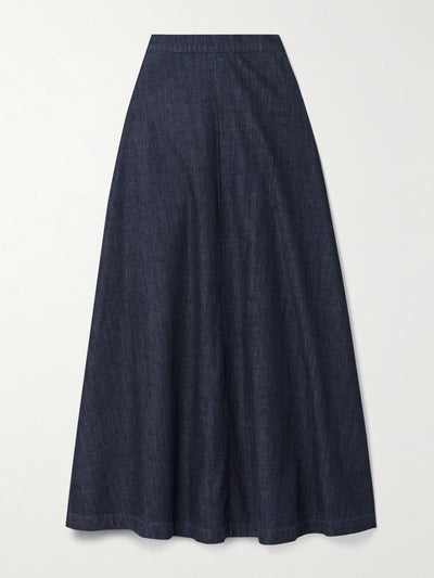 Nili Lotan Astrid denim maxi skirt at Collagerie