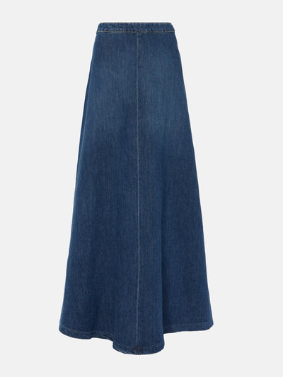 Nili Lotan Astrid denim maxi skirt at Collagerie