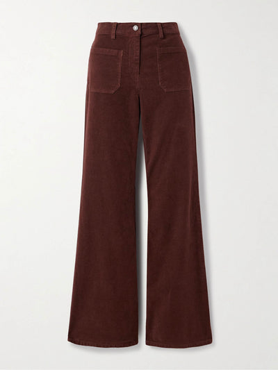 Nili Lotan Florence cotton-twill flared pants at Collagerie
