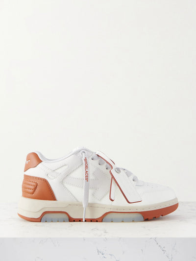 Off-White White leather sneakers at Collagerie