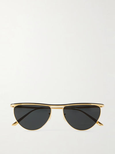 Oliver Peoples X Khaite 1984C cat-eye gold-tone sunglasses at Collagerie