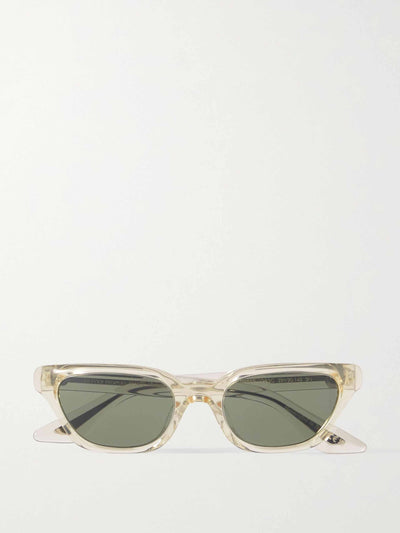 Oliver Peoples x Khaite Silver-tone cat-eye sunglasses at Collagerie