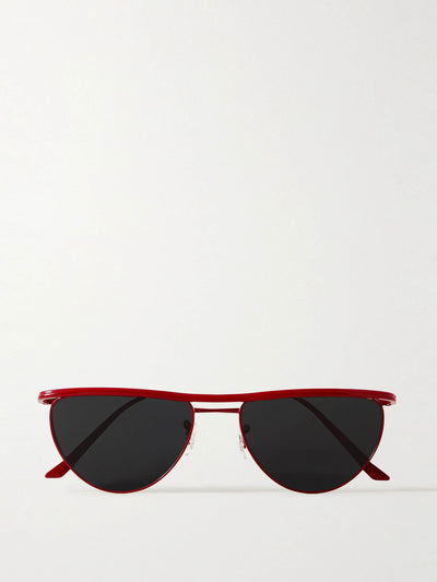 Oliver Peoples X Khaite 1984C cat-eye metal sunglasses at Collagerie